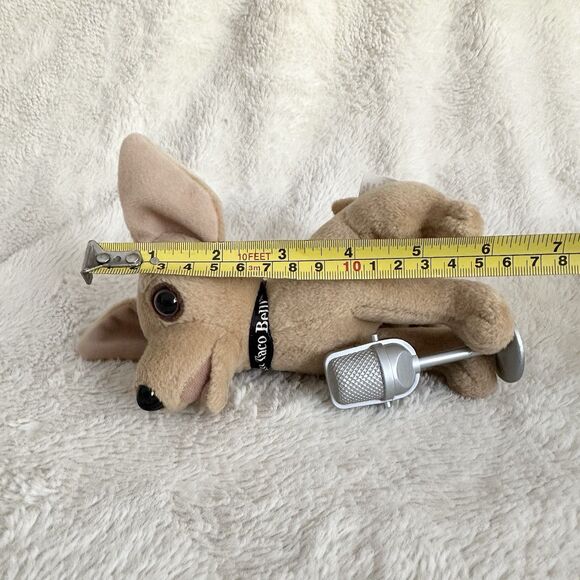 Taco Bell Yo Quiero Chihuahua With Microphone 6" Plush Toy No Sound - Picture 5 of 5